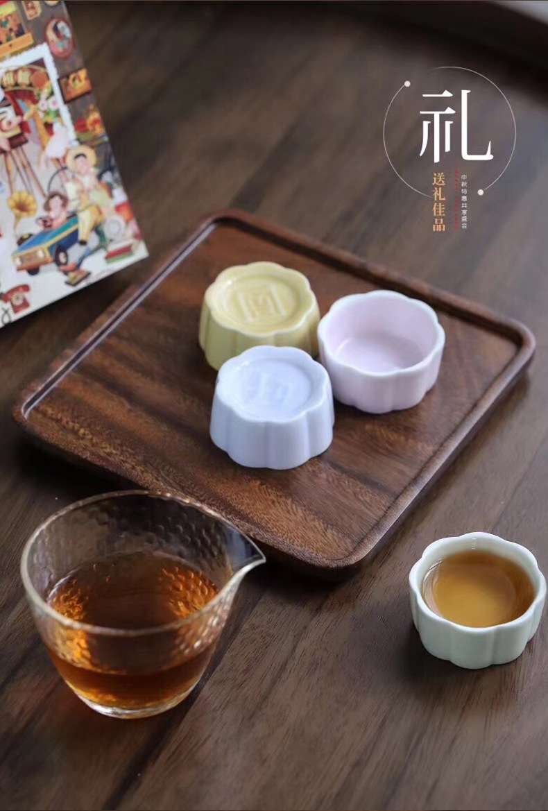 Festival Business Leaders Gift Blooming Flowers and Full Moon Tea Moon Cake Tea Containers Tea Tray Kung Fu Tea Set Festival Business Leaders Gift Blooming Flowers and Full Moon Tea Moon Cake Tea Containers Tea Tray Kung Fu Tea Set