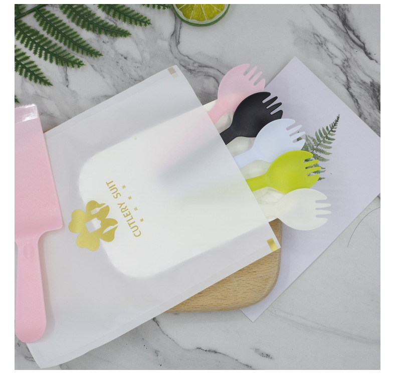 Cake Knife and Fork Disposable Birthday Cake Cutlery Tray Set Four-in-One Tableware Cake Tableware Set Customization Cake Knife and Fork Disposable Birthday Cake Cutlery Tray Set Four-in-One Tableware Cake Tableware Set Customization