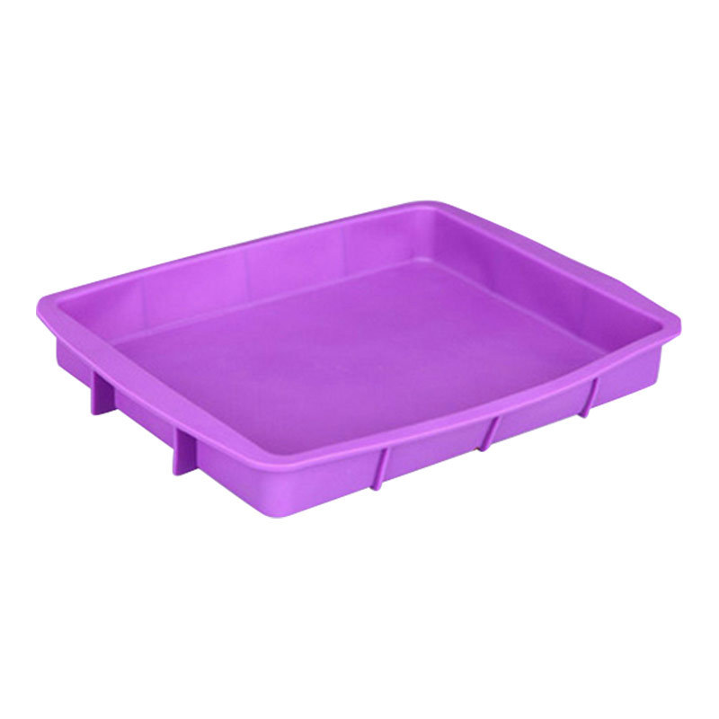 Rectangular Non-Stick Soft Easily Removable Mold Cake Baking Tray Silicone Baking Tray Square Ovenware Silicone Products