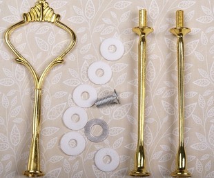 Crown MultiLayer Cake Tray Stand Stainless Steel Plate Bracket Fruit Plate Handle Can Be Equipped with ThreeLayer Plate