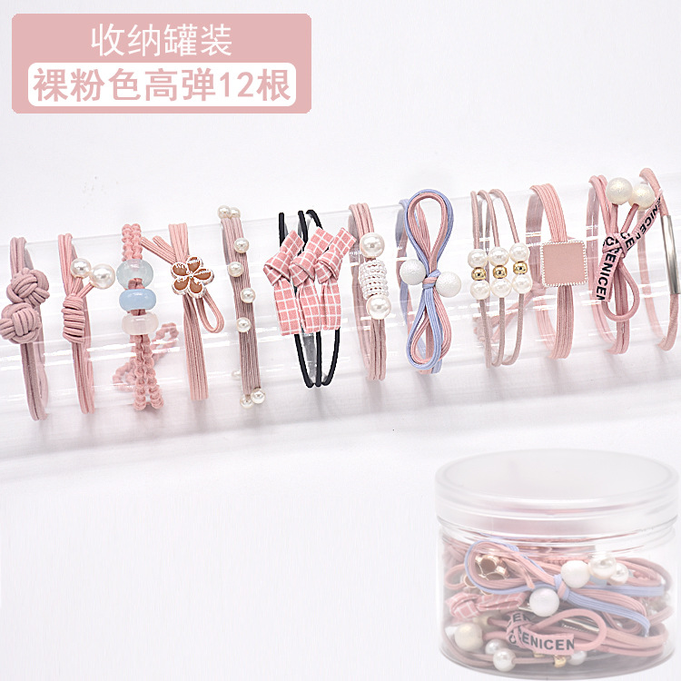Style Headband Mori Women&#039;s Adult Hair Ring High Elastic Rubber Band Hair Rope Suit Girly Simplicity Cute Headwear