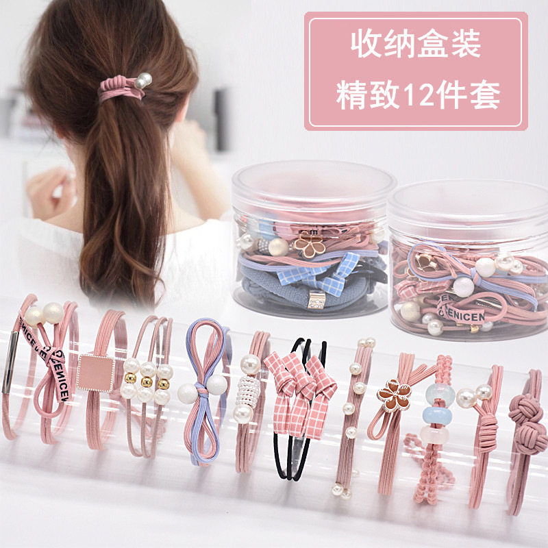 Style Headband Mori Women&#039;s Adult Hair Ring High Elastic Rubber Band Hair Rope Suit Girly Simplicity Cute Headwear