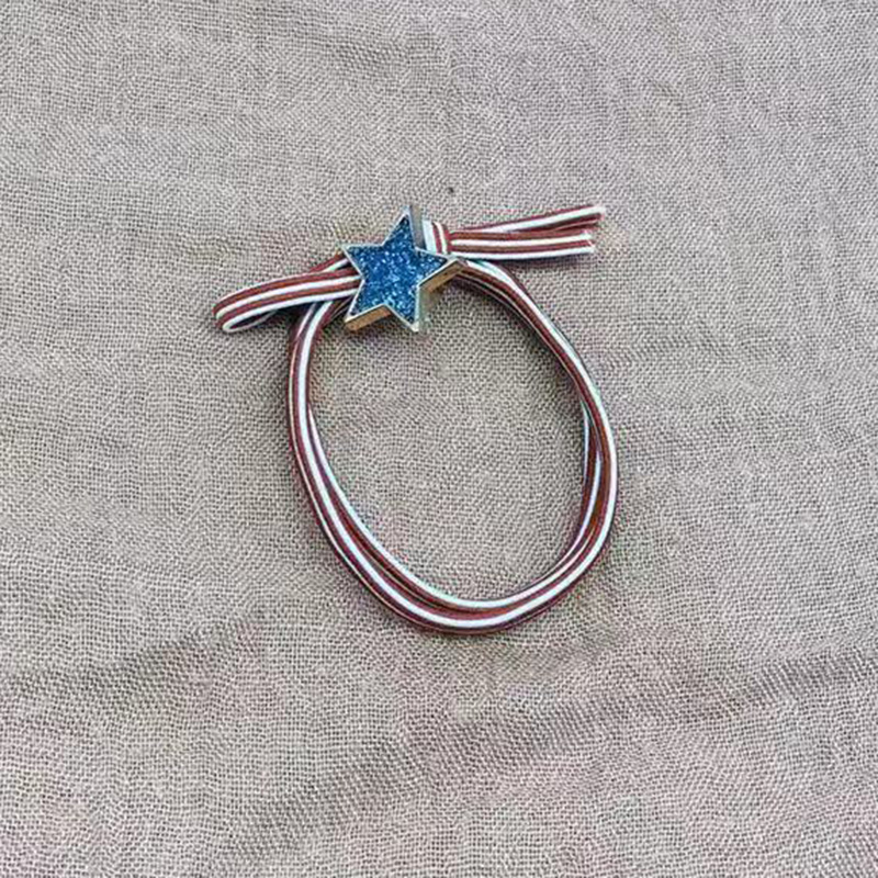 South Korea Dongdaemun Hot Sale Striped Rubber Band Girl High Elastic Five-Pointed Star Smiley Face Accessories Hair Band Wholesale South Korea Dongdaemun Hot Sale Striped Rubber Band Girl High Elastic Five-Pointed Star Smiley Face Accessories Hair Band Wholesale