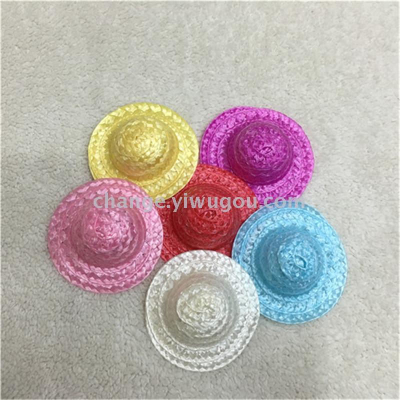 Toy pet decorative Hat plastic cap PP Cap small straw hat Toy pet decorative Hat plastic cap PP Cap small straw hat