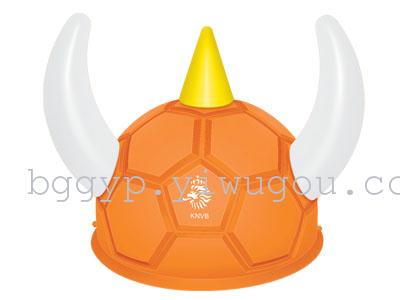 Football Horn Hat Game Essential Plastic Cap Football Horn Hat
