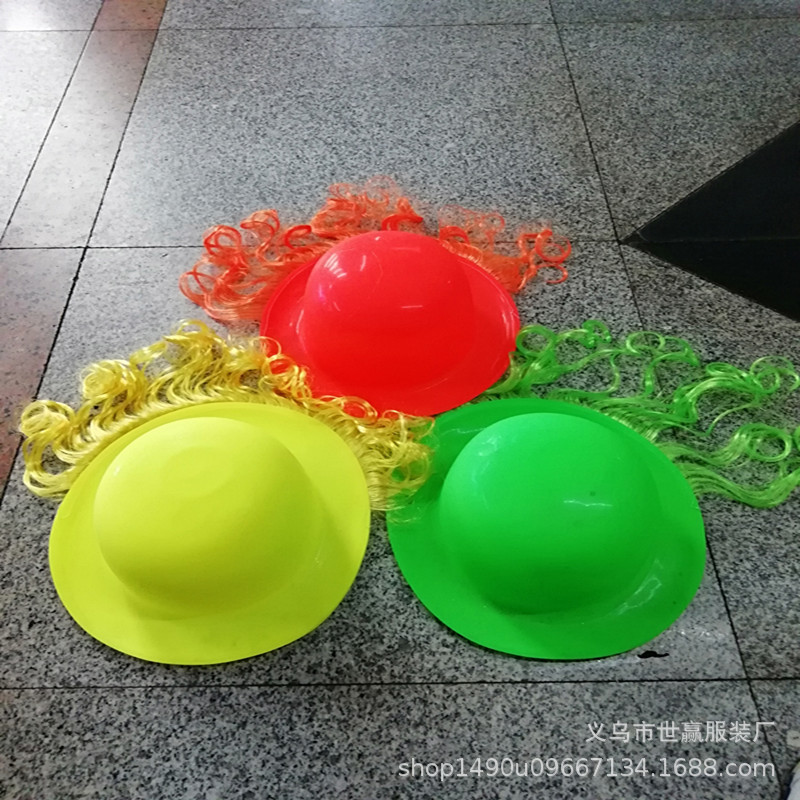 PVC rain ball hat holiday party costume ball plastic cap laser ball hat PVC rain ball hat holiday party costume ball plastic cap laser ball hat