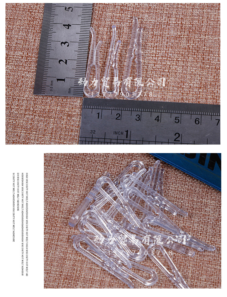 Factory Wholesale Shirt Plastic Clip Transparent Clip Clothing Clipped Button Clothes Clipped Button Plastic Clip Shirt Packaging Accessories