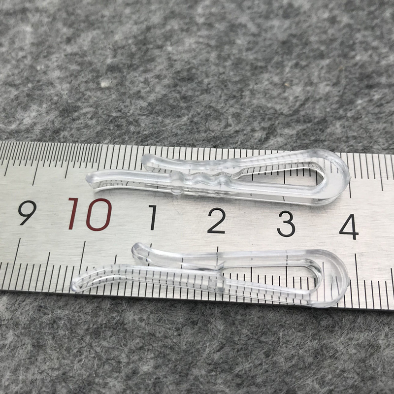 Yiwu Factory Wholesale Transparent Plastic Shirt Clip Clothing Accessories Non-Slip Clothing Plastic Clip Tooth-like Clip