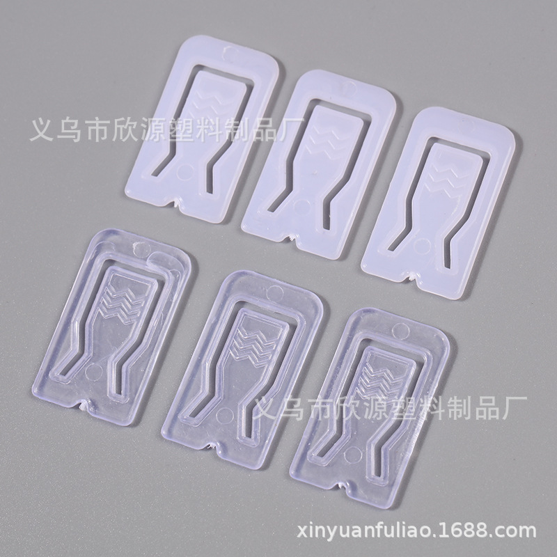 Clothes&#039; Packaging Square Clip Shirt Shirt Clip Nine Words Toothed Toothless Plastic Clip Fixing Buckle Clothing Accessories Wholesale