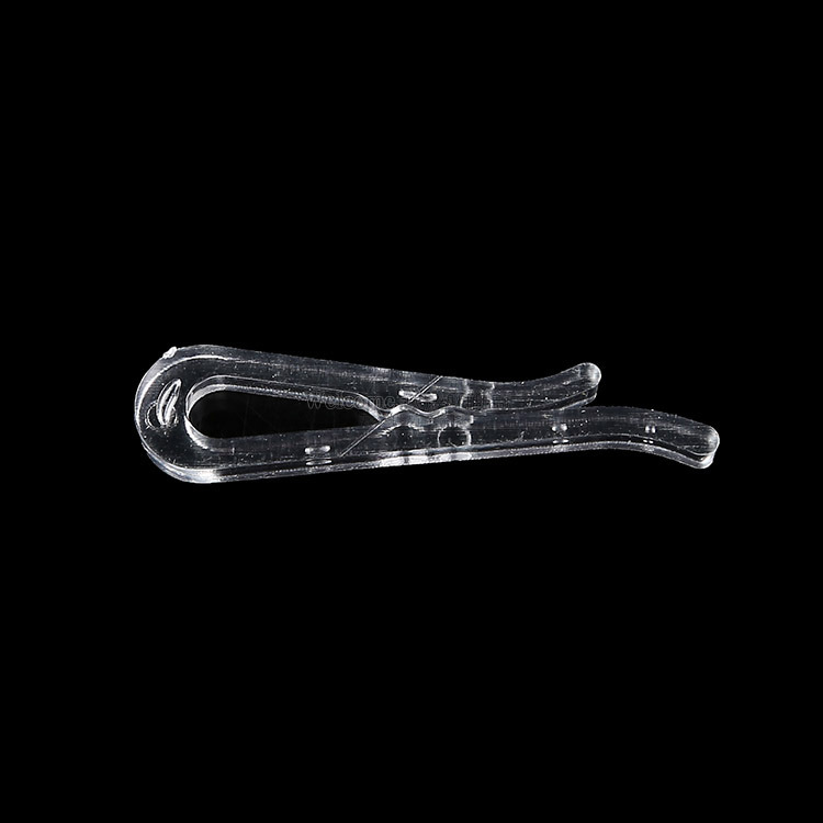 Wholesale Shirt Clip Plastic Buckle Clip Shirt Clip Toothed Transparent Clothes Shirt Clipped Button Packaging Accessories Wholesale