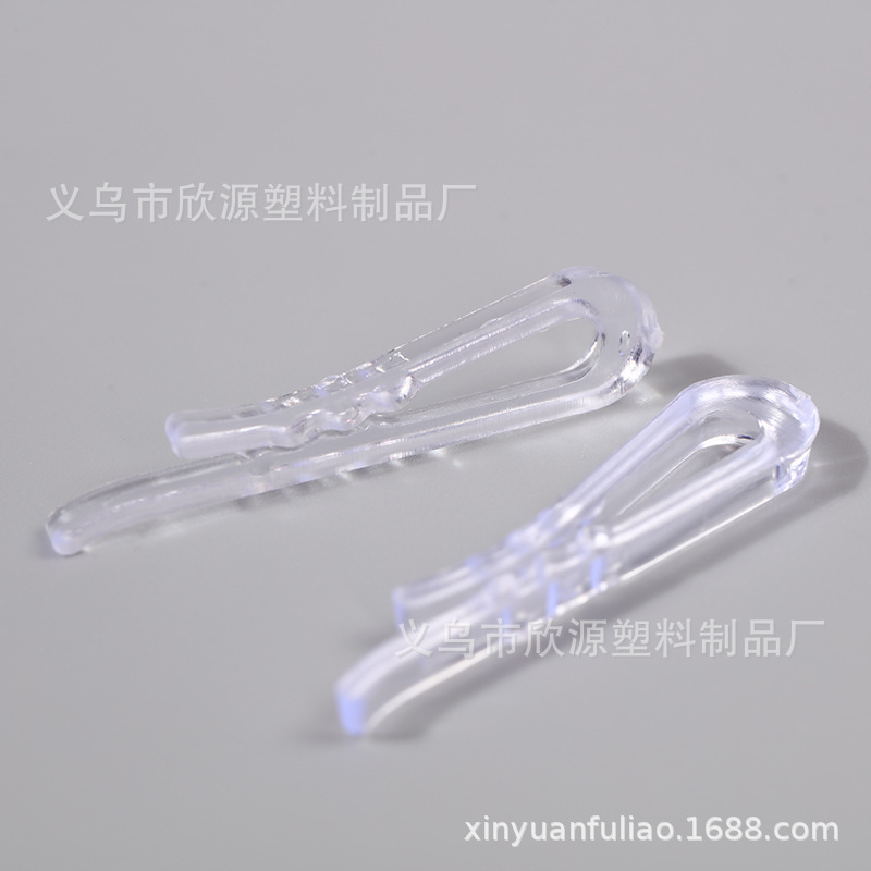 Wholesale Shirt Clip Plastic Buckle Clip Shirt Clip Toothed Transparent Clothes Shirt Clipped Button Packaging Accessories Wholesale