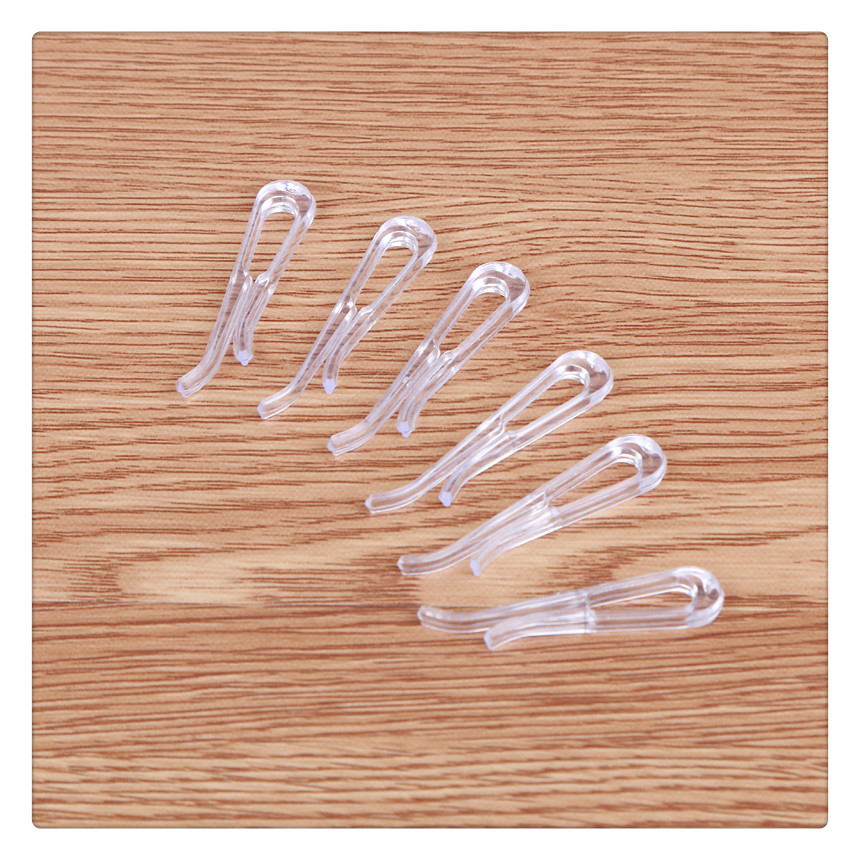 Toothless Small Size Underwear Clip Plastic Clip Shirt Fixed Clip Transparent Hidden Undergarment Clip 3.8