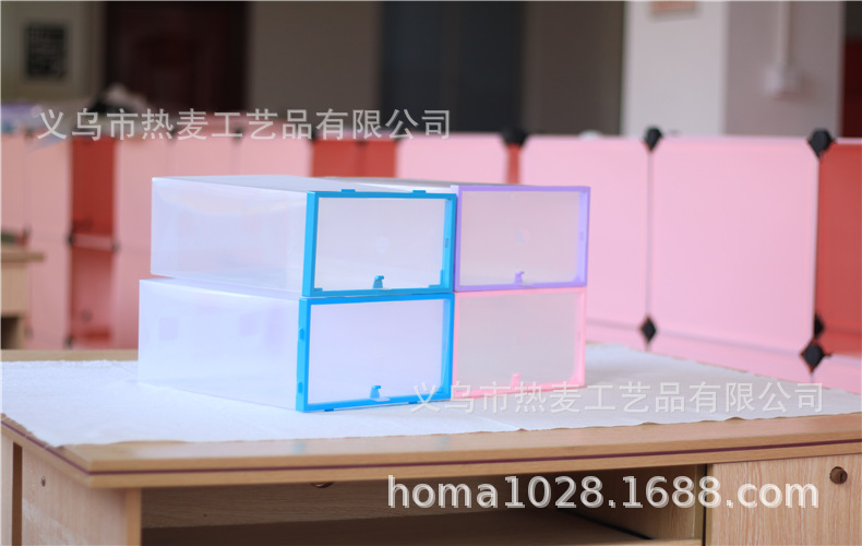 Hot Wheat Manufacturer Pp Plastic Thickened Men and Women Transparent Shoe Box Color Box Sundries Shoe Cabinet Hook Storage Box Hot Wheat Manufacturer Pp Plastic Thickened Men and Women Transparent Shoe Box Color Box Sundries Shoe Cabinet Hook Storage Box