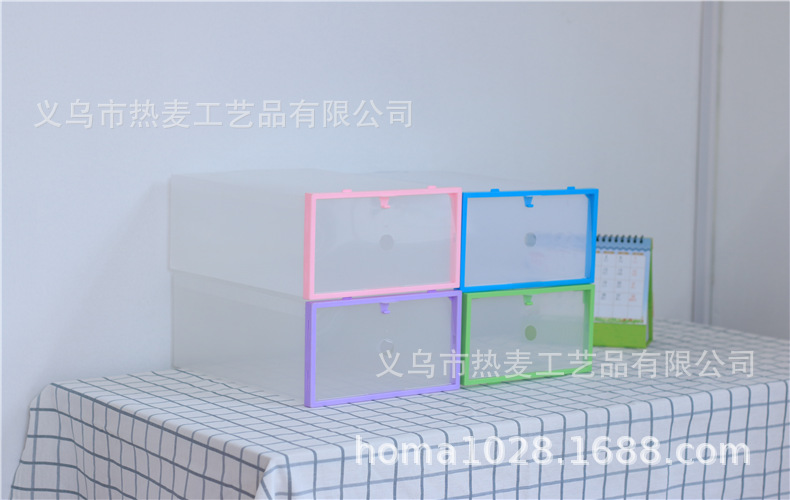 Hot Wheat Manufacturer Pp Plastic Thickened Men and Women Transparent Shoe Box Color Box Sundries Shoe Cabinet Hook Storage Box Hot Wheat Manufacturer Pp Plastic Thickened Men and Women Transparent Shoe Box Color Box Sundries Shoe Cabinet Hook Storage Box