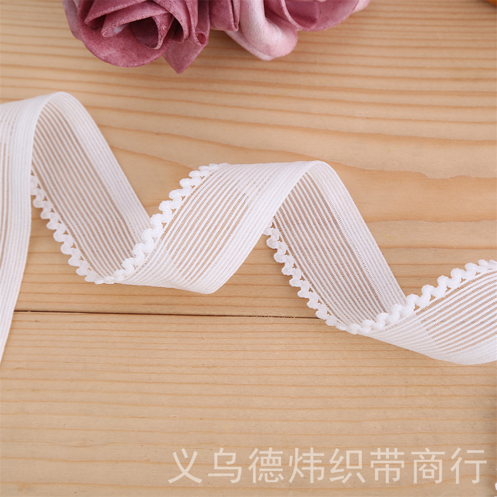 Boud Edage Belt Mesh Elastic Band High Quality Hollow Elastic Band Wedding Packaging Tape Lace Baby Hair Band Accessories