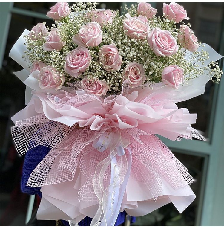 Material Mesh Grid Bouquet Mesh Voile Flower Shop Packaging Material Package Stained Paper Packaging Material Material Mesh Grid Bouquet Mesh Voile Flower Shop Packaging Material Package Stained Paper Packaging Material