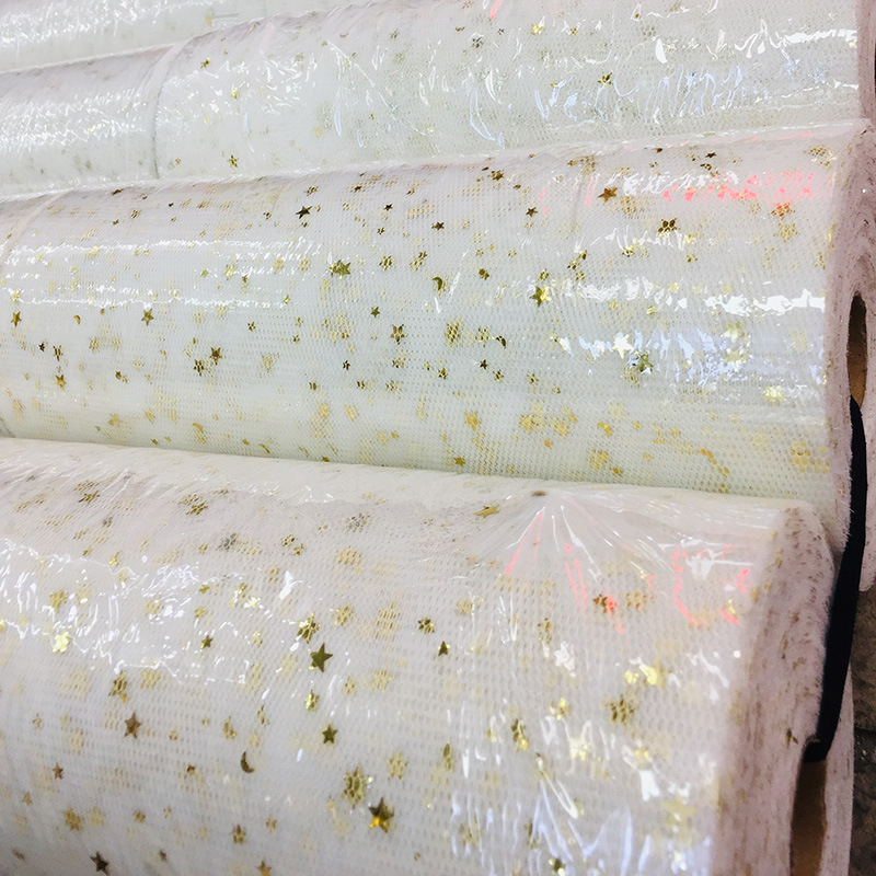 Hard Xingyue Gold Leaf Mesh Cloth Mesh Fantasy Flowers Wedding Car Gift Packaging Women's Clothing Material Mesh Hard Xingyue Gold Leaf Mesh Cloth Mesh Fantasy Flowers Wedding Car Gift Packaging Women's Clothing Material Mesh