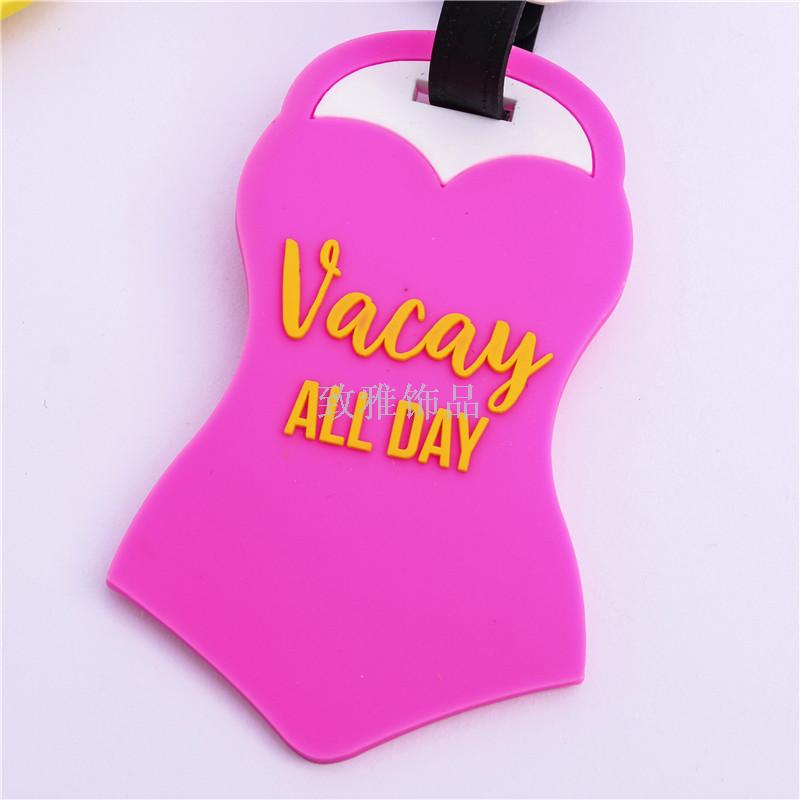 Baggage tag strap travel label Boarding pass luggage pack with card hang tag check card