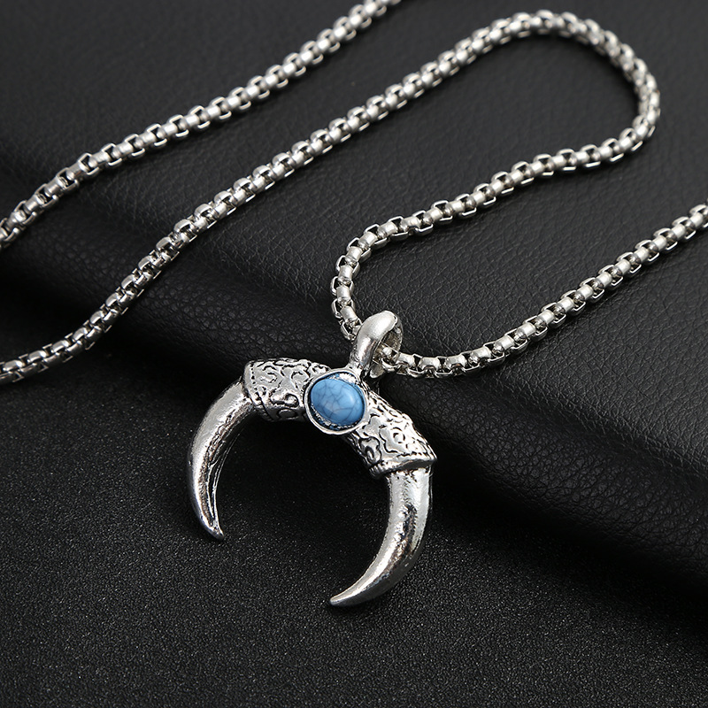 Hip hop jewelry necklace Japanese and Korean personality vintage men's necklace accessories hip-hop hang tag accessories a generation hair Hip hop jewelry necklace Japanese and Korean personality vintage men's necklace accessories hip-hop hang tag accessories a generation hair