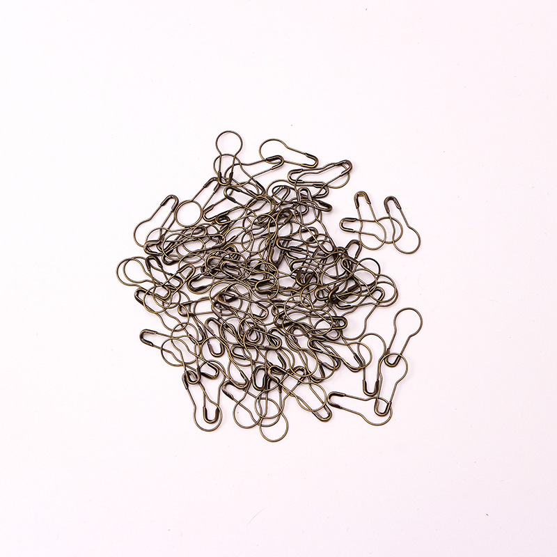 Spot Tag Hang Rope Pin Black White Metal Copper Iron Gourd Pin Clothing Label Safety Pin Factory Direct Supply