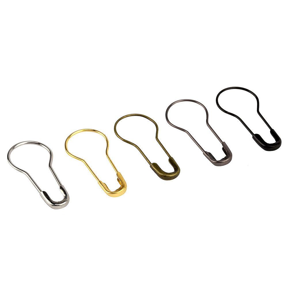 Spot Tag Hang Rope Pin Black White Metal Copper Iron Gourd Pin Clothing Label Safety Pin Factory Direct Supply