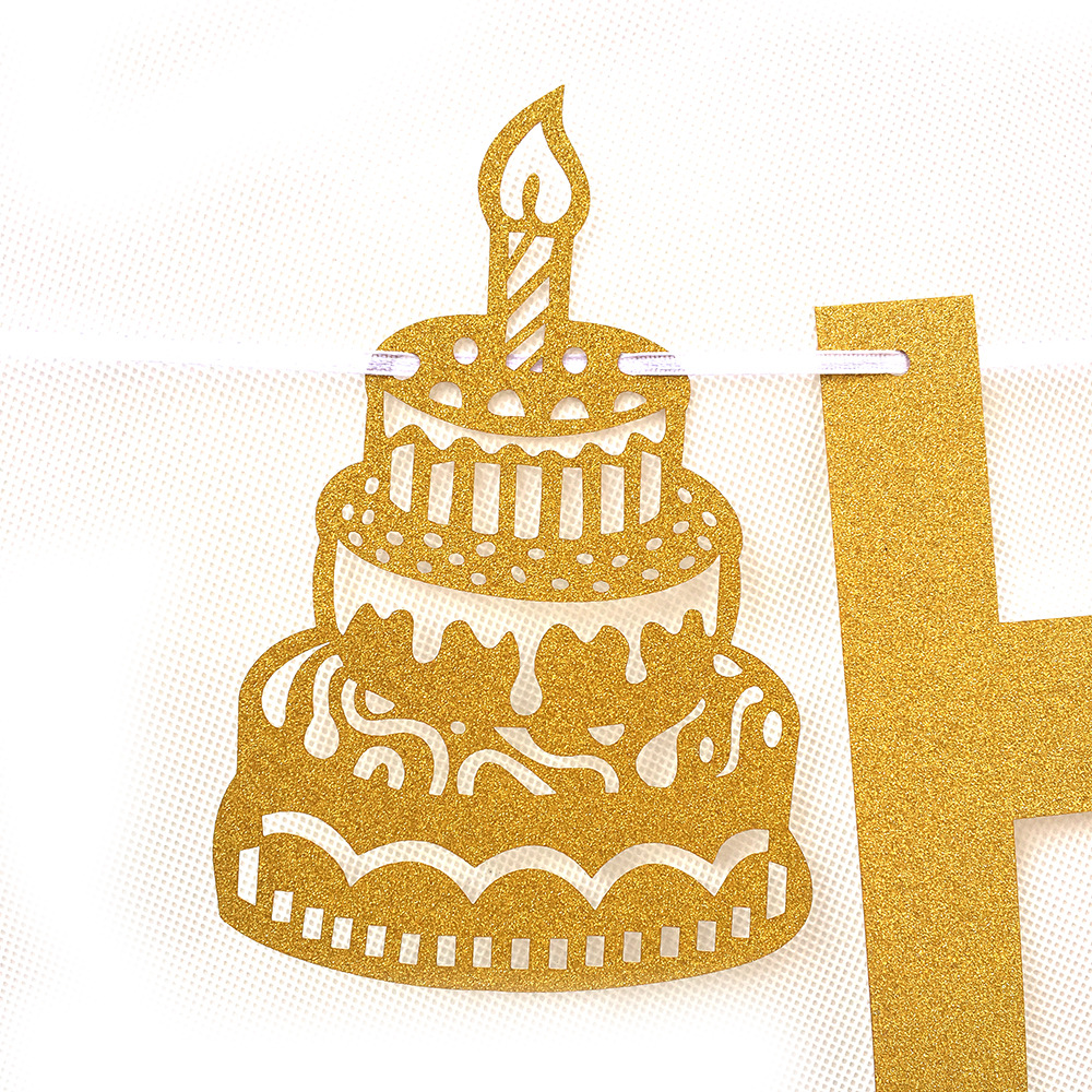 Factory Direct Sales Glitter Happy Birthday Golden Silver Letter Hang Tag Latte Art Birthday Party Hanging Flag Factory Direct Sales Glitter Happy Birthday Golden Silver Letter Hang Tag Latte Art Birthday Party Hanging Flag