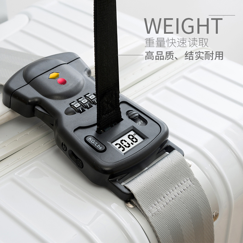 TSA Customs Code Lock Safety Belt Suitcase Band Trolley Case Packing Strap Luggage Strap
