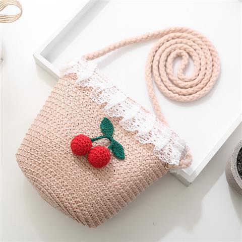 Girls' Messenger Bag Cute Coin Purse Princess Fashion Western Style Baby Girl Small Bag Children's Grass Handmade Woven Bag Girls' Messenger Bag Cute Coin Purse Princess Fashion Western Style Baby Girl Small Bag Children's Grass Handmade Woven Bag