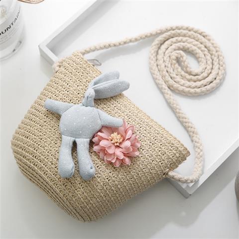 Girls' Messenger Bag Cute Coin Purse Princess Fashion Western Style Baby Girl Small Bag Children's Grass Handmade Woven Bag Girls' Messenger Bag Cute Coin Purse Princess Fashion Western Style Baby Girl Small Bag Children's Grass Handmade Woven Bag