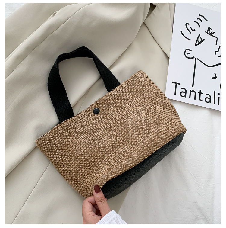 Seaside Summer Beach Bag Holiday Fashion Woven Bag Vintage Handbag Straw Bag Seaside Summer Beach Bag Holiday Fashion Woven Bag Vintage Handbag Straw Bag