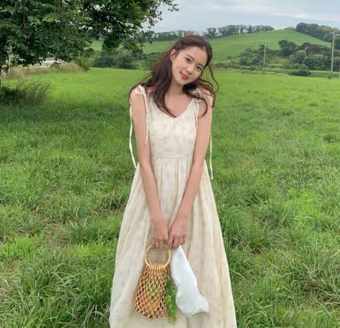 New Cotton Mesh Pocket Hand Drawstring Woven Bag Hand Carrying Fresh Straw Bag Casual Women's Bag Beach Bag HTT New Cotton Mesh Pocket Hand Drawstring Woven Bag Hand Carrying Fresh Straw Bag Casual Women's Bag Beach Bag HTT