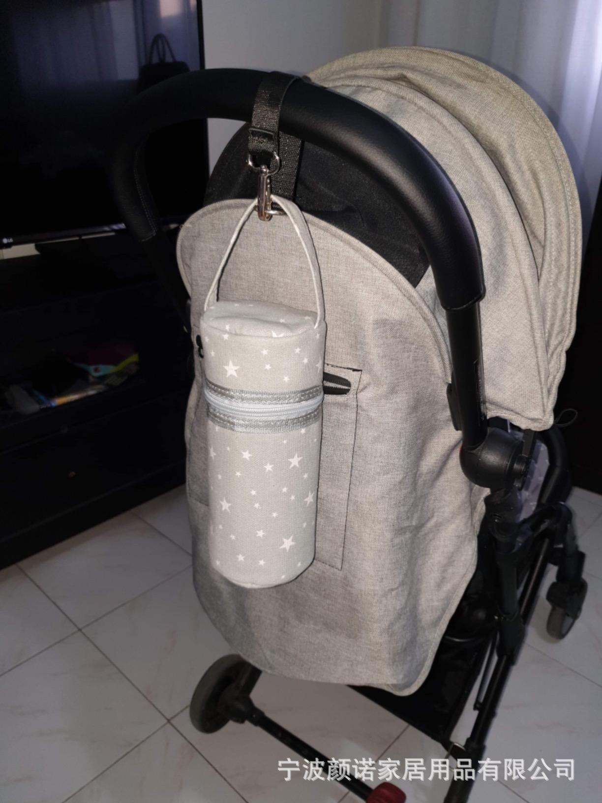 Amazon white grey cotton thread woven bag with collapsible mommy diaper with removable partition Amazon white grey cotton thread woven bag with collapsible mommy diaper with removable partition