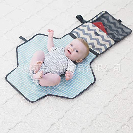 Amazon white grey cotton thread woven bag with collapsible mommy diaper with removable partition Amazon white grey cotton thread woven bag with collapsible mommy diaper with removable partition