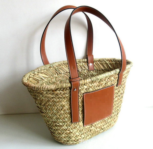 Foreign Trade Straw Bag European and American Woven Bag Rhizoma Prisma Handbag Beach Bag Vacation Photo Women's Bag Foreign Trade Straw Bag European and American Woven Bag Rhizoma Prisma Handbag Beach Bag Vacation Photo Women's Bag