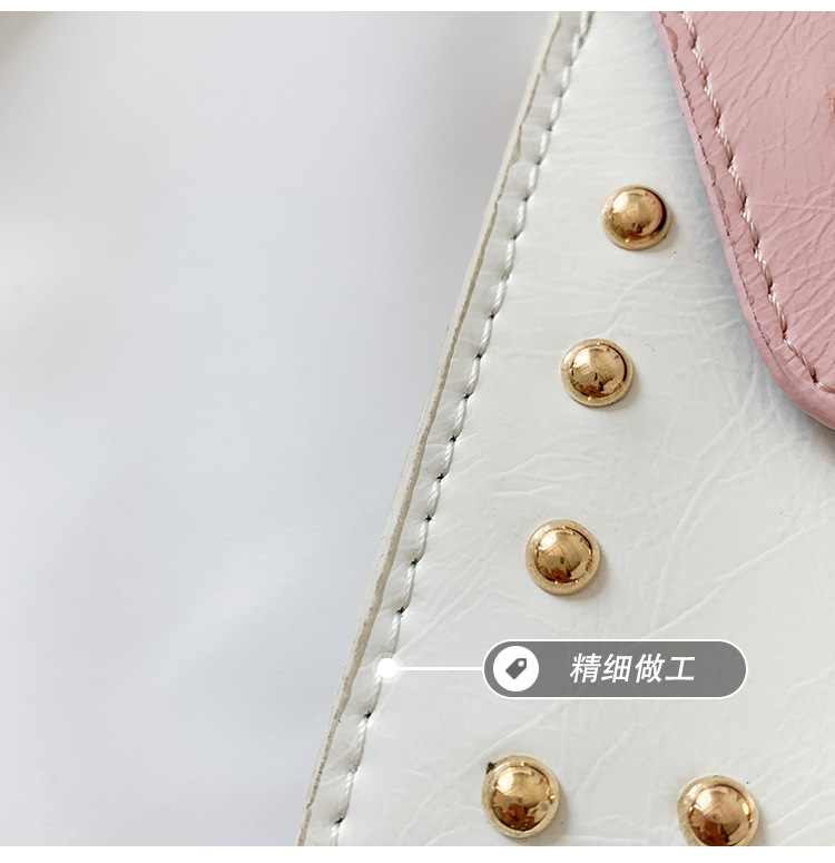 Rivet Mini Bag 2021 New Korean Fashion Ins Internet Celebrity All-Match Parent-Child Children's Crossbody Small Square Bag Rivet Mini Bag 2021 New Korean Fashion Ins Internet Celebrity All-Match Parent-Child Children's Crossbody Small Square Bag