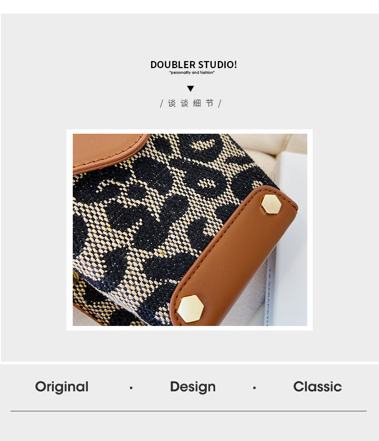 Simple Mini Bag Women's Bag 2021 Autumn and Winter New Western Style Leisure Shoulder Messenger Bag Fashion Rivet Phone Bag