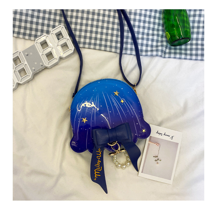 Foreign Trade New Fantasy Creative Jellyfish Shoulder Bag Pearl Bow Rivet Crossbody Bag Contrast Color Letter Women Bag Foreign Trade New Fantasy Creative Jellyfish Shoulder Bag Pearl Bow Rivet Crossbody Bag Contrast Color Letter Women Bag