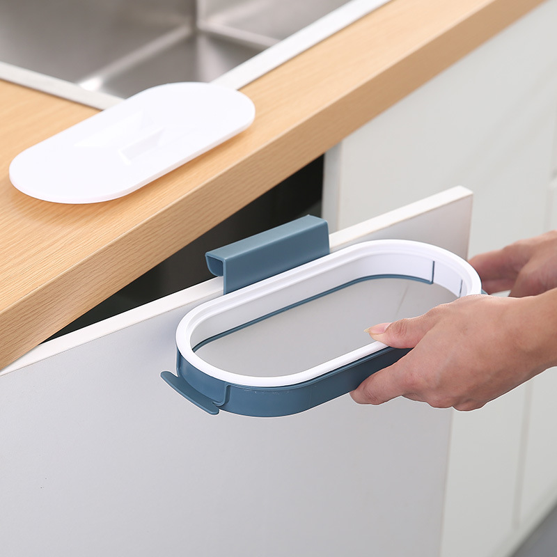 Wall-Mounted Garbage Bag Rack Simple Home Kitchen Cabinet Rubbish Bag Holder Garbage Storage Bracket In Stock Wholesale