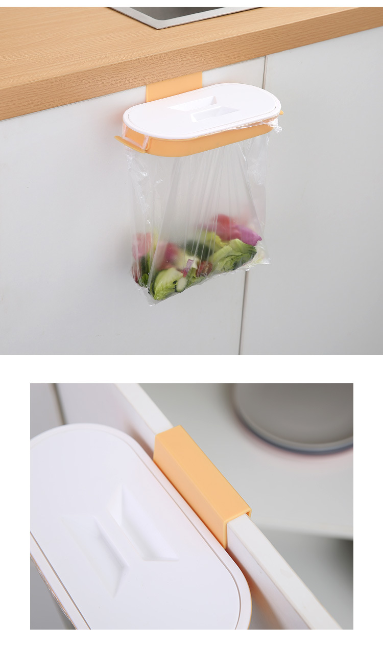 Wall-Mounted Garbage Bag Rack Simple Home Kitchen Cabinet Rubbish Bag Holder Garbage Storage Bracket In Stock Wholesale