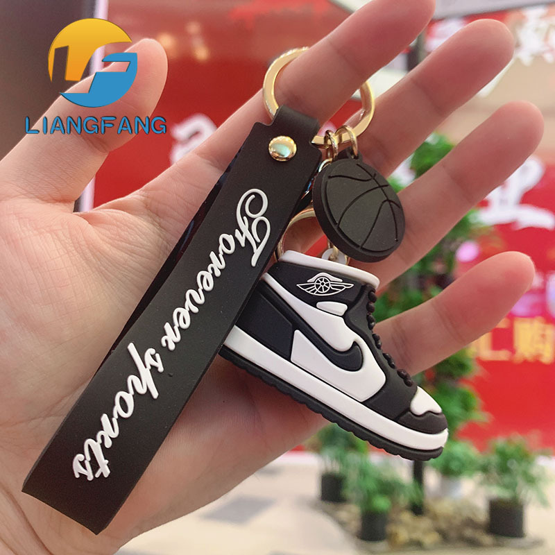 Spot PVC Stereo AJ Shoes Keychain Pendant Cartoon Fashion School Bag Ornaments in Stock Whole