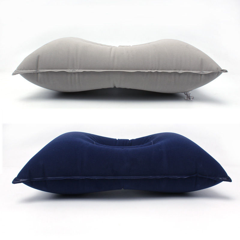 Pillow Large Thick Flocking Square Camping Sleeping Bag Pillow Lunch Break Cushion Folding Travel Pillow in Stock