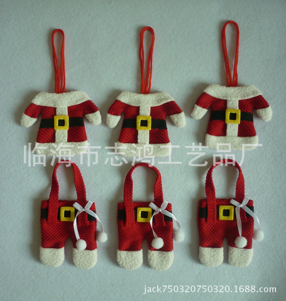 Product Christmas Small Clothes Small Pants Cutlery Set Christmas Knife and Fork Bag 6 Pieces for a Set of Stock Product Christmas Small Clothes Small Pants Cutlery Set Christmas Knife and Fork Bag 6 Pieces for a Set of Stock