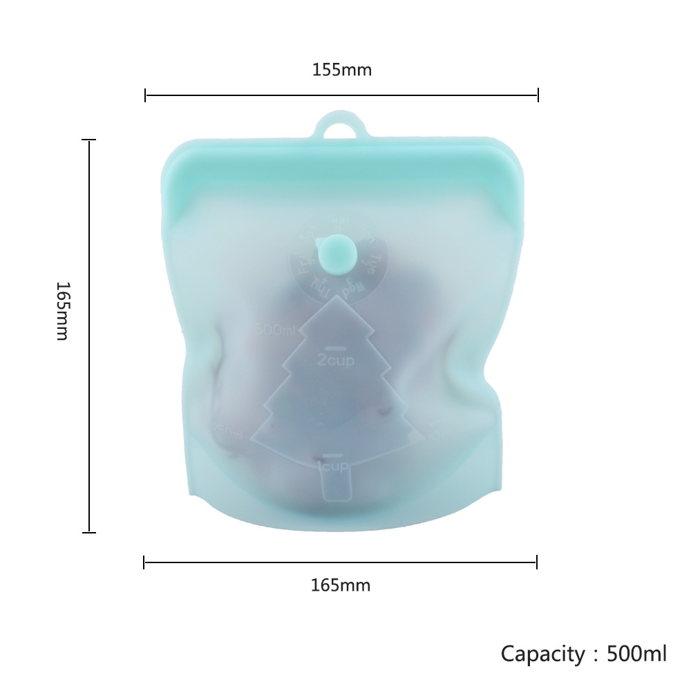 Kitchen food grade silica gel bag vacuum food packaging ziplock bag stock frozen food storage bag Kitchen food grade silica gel bag vacuum food packaging ziplock bag stock frozen food storage bag