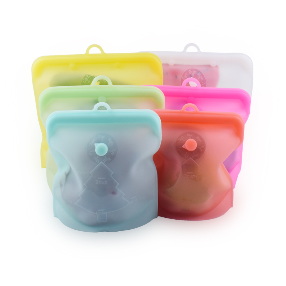 Kitchen food grade silica gel bag vacuum food packaging ziplock bag stock frozen food storage bag Kitchen food grade silica gel bag vacuum food packaging ziplock bag stock frozen food storage bag