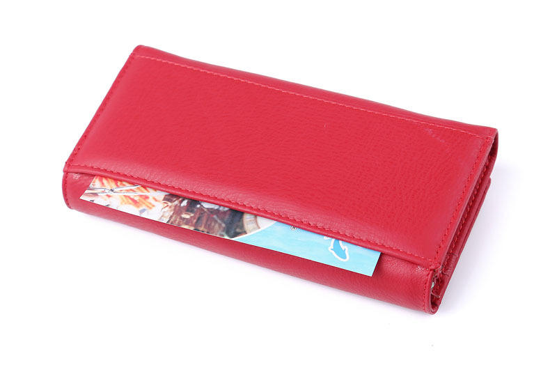Ladies real leather wallet Ladies baotou layer cowhide long purse classic handbag Chinese red bag wallet Ladies real leather wallet Ladies baotou layer cowhide long purse classic handbag Chinese red bag wallet