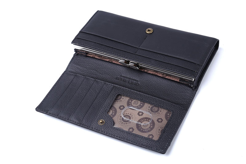 Ladies real leather wallet Ladies baotou layer cowhide long purse classic handbag Chinese red bag wallet Ladies real leather wallet Ladies baotou layer cowhide long purse classic handbag Chinese red bag wallet