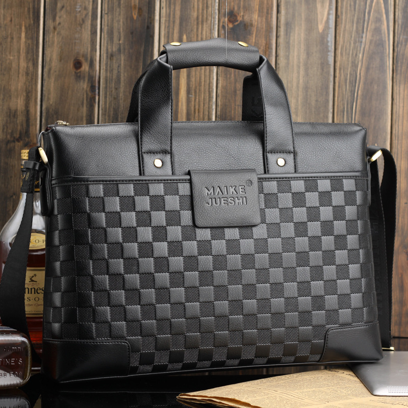 Factory Direct Sales Business Shoulder Bag Official Document Bag Men&#039;s Real-Leather Bag Cowhide Men&#039;s Handbag Bag