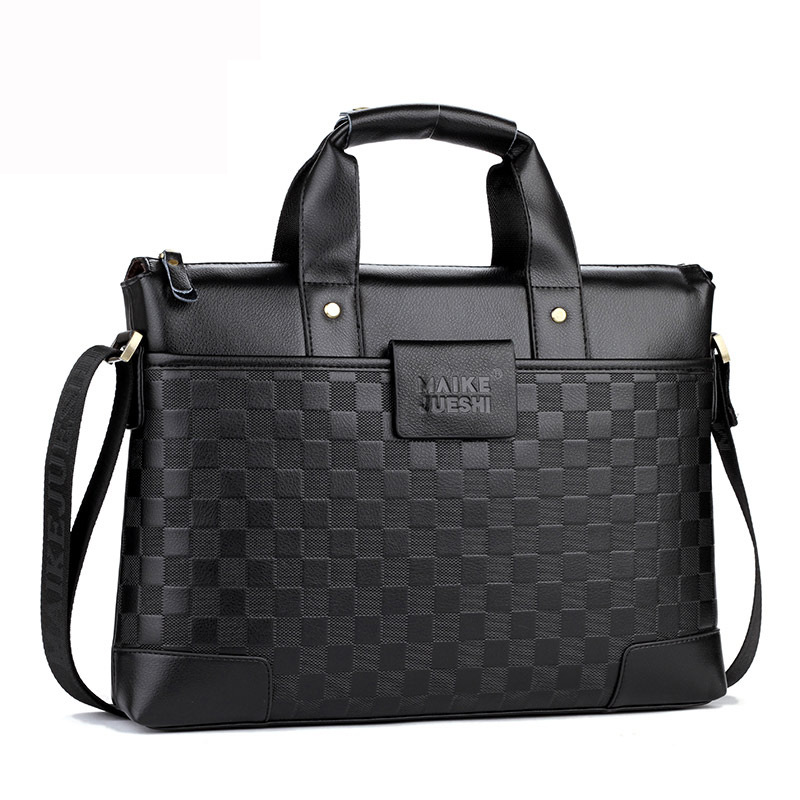 Factory Direct Sales Business Shoulder Bag Official Document Bag Men&#039;s Real-Leather Bag Cowhide Men&#039;s Handbag Bag