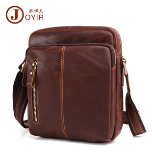 Shoulder Bag Men's Leather Bag Crazy Horse Leather Crossbody Bag Casual Retro Mass Men's Real-Leather Bag Cross-Border New Shoulder Bag Men's Leather Bag Crazy Horse Leather Crossbody Bag Casual Retro Mass Men's Real-Leather Bag Cross-Border New