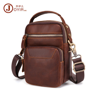 Shoulder Bag Men's Leather Bag Crazy Horse Leather Crossbody Bag Casual Retro Mass Men's Real-Leather Bag Cross-Border New Shoulder Bag Men's Leather Bag Crazy Horse Leather Crossbody Bag Casual Retro Mass Men's Real-Leather Bag Cross-Border New